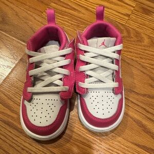 Nike dunk low toddler pink/white
